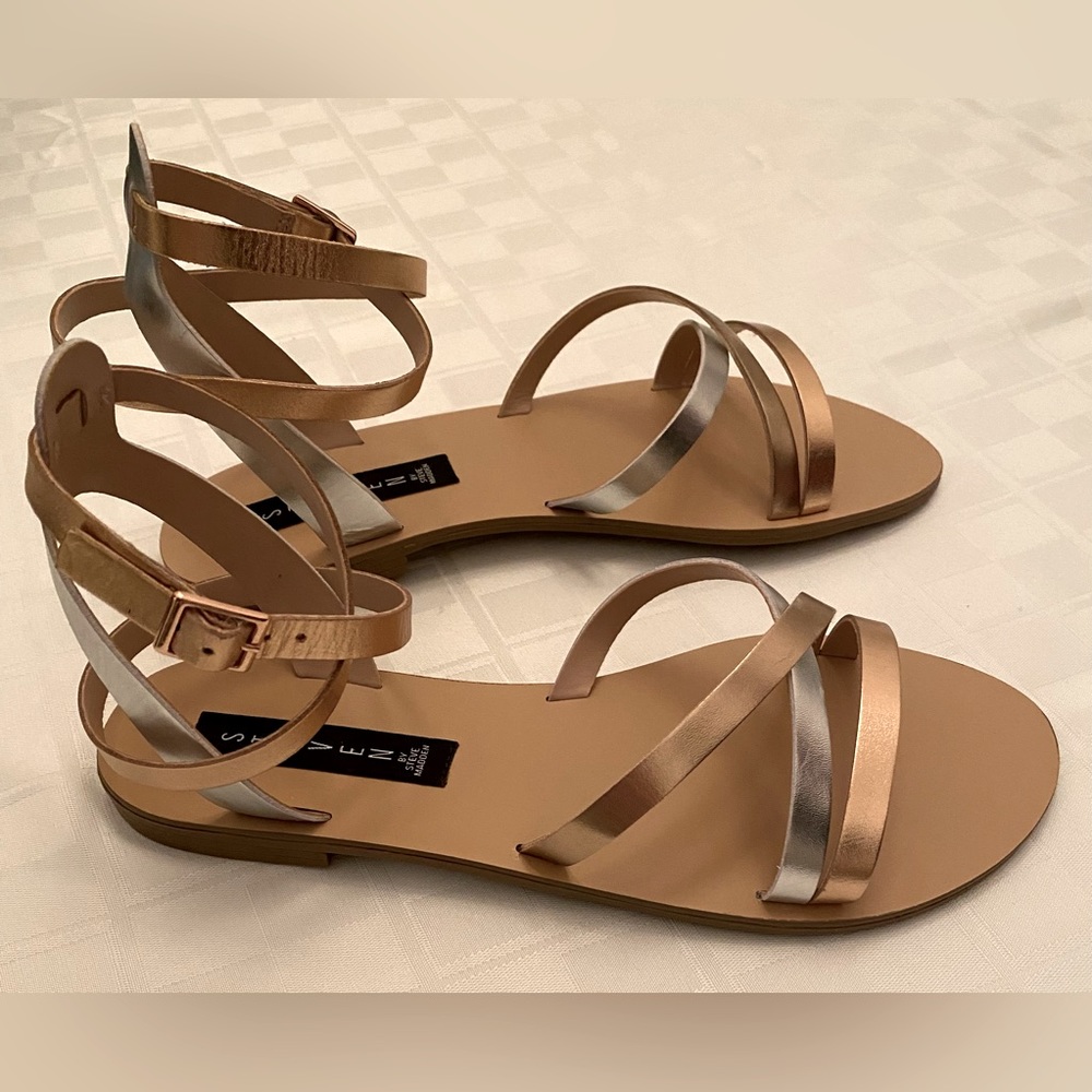 Steven by Steve Madden Mixed Metallic Matas Sandals - Picture 1 of 5